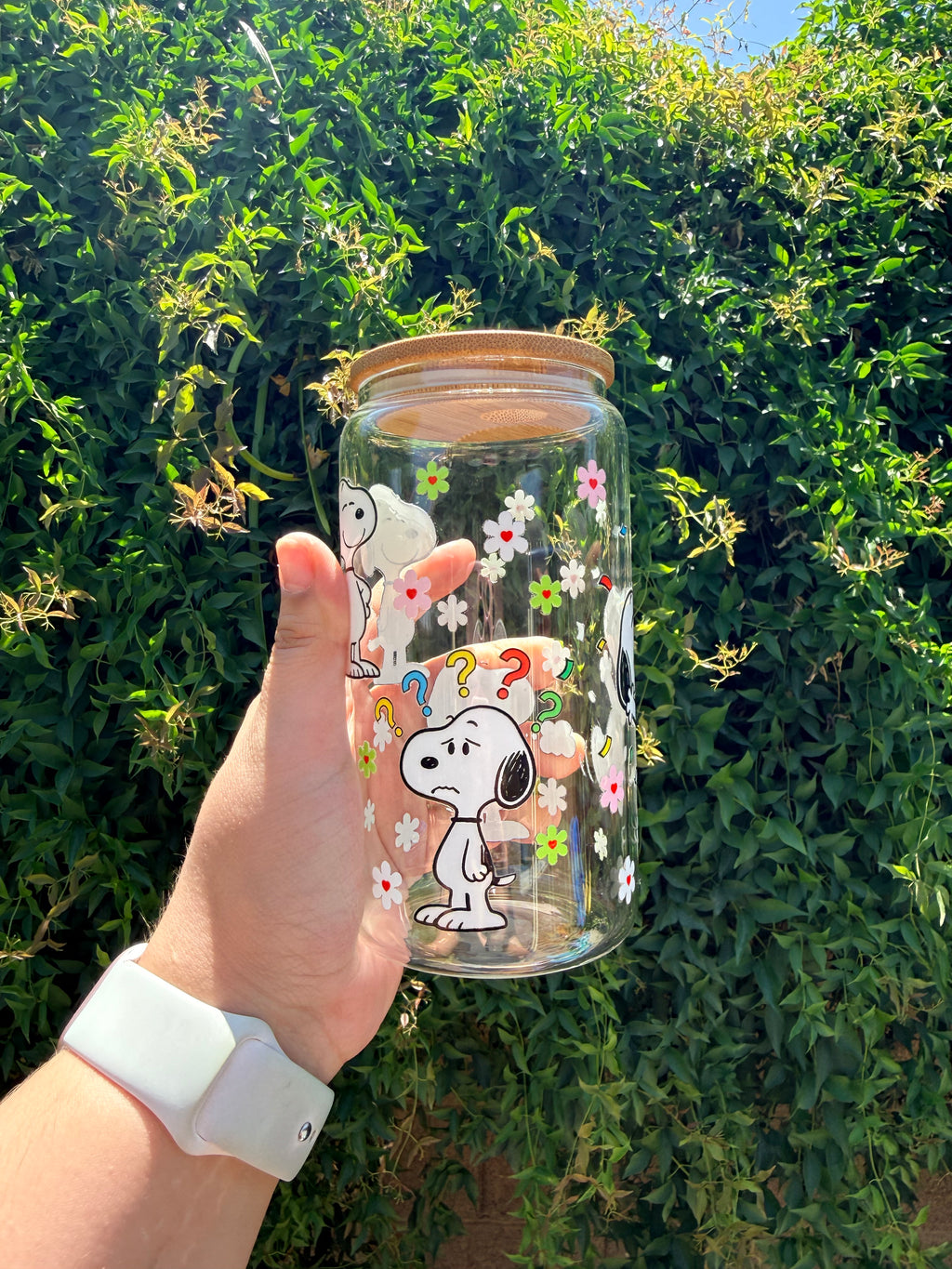 Dog 16 oz Glass Tumbler